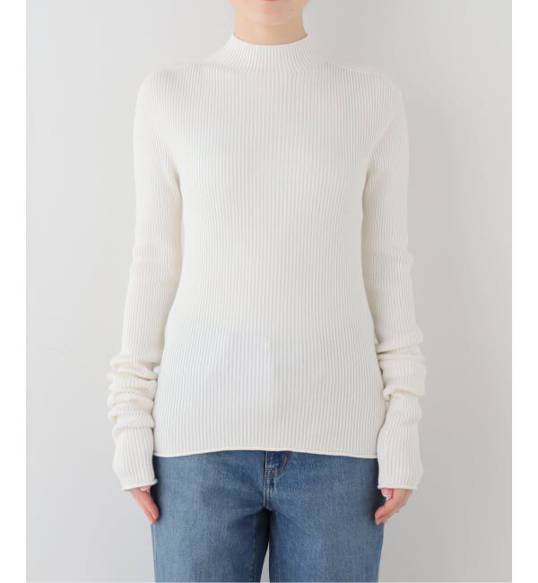 journal standard L'essage「【THE NEWHOUSE/ザ ニューハウス】COTTON CASHMERE LONG SLEEVE」|ニット・セーター|ホワイト