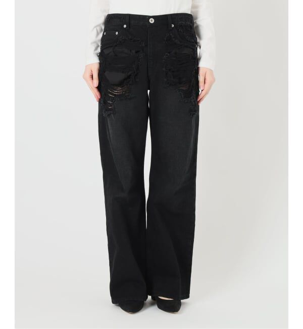 Oriens JOURNAL STANDARD「《予約》ブロークンダメージデニムパンツ」|デニム|