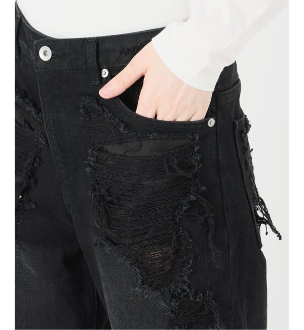 Oriens JOURNAL STANDARD「《予約》ブロークンダメージデニムパンツ」|デニム|