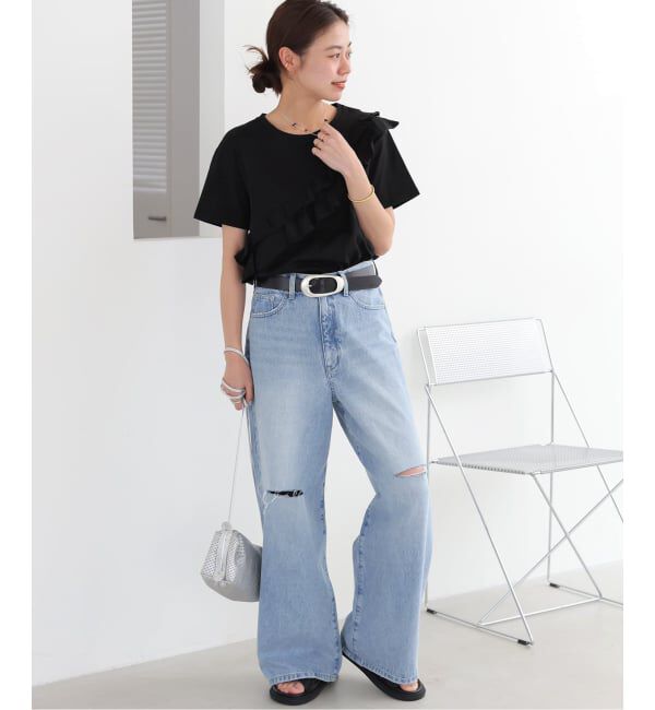 JOURNAL STANDARD relume「《WEB限定追加予約》アシンメトリーフリルTEE」|Tシャツ・カットソー|