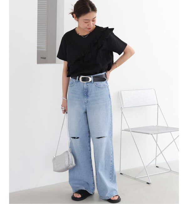 JOURNAL STANDARD relume「《WEB限定追加予約》アシンメトリーフリルTEE」|Tシャツ・カットソー|