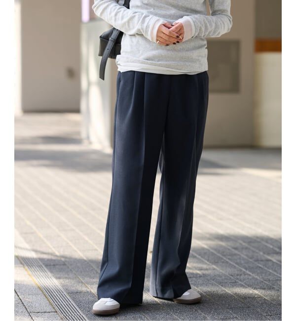 JOURNAL STANDARD relume「《WEB限定追加予約2》マットウースフレアタックパンツ」|スラックス|