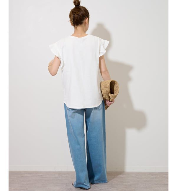 JOURNAL STANDARD relume「《WEB限定追加予約》フリルスリーブTシャツ」|Tシャツ・カットソー|