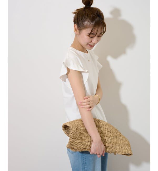 JOURNAL STANDARD relume「《WEB限定追加予約》フリルスリーブTシャツ」|Tシャツ・カットソー|