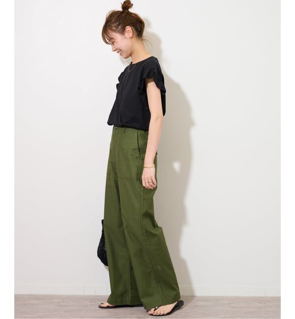 JOURNAL STANDARD relume「《WEB限定追加予約》フリルスリーブTシャツ」|Tシャツ・カットソー|