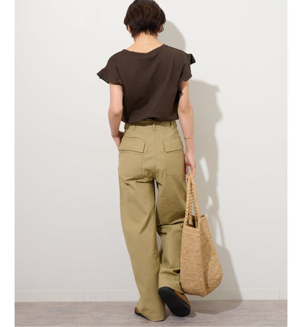 JOURNAL STANDARD relume「《WEB限定追加予約》フリルスリーブTシャツ」|Tシャツ・カットソー|