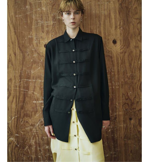 JOURNAL STANDARD「《予約》別注【MIKA KASAI】 chef shirt」|シャツ・ブラウス|ブラック