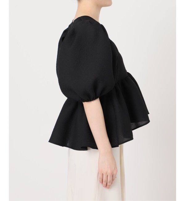 NOBLE「《追加》【洗える】シアーノイズジャガードブラウス」|シャツ・ブラウス|