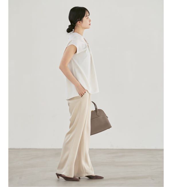 NOBLE「《追加予約》ボウタイライクノースリブラウス」|シャツ・ブラウス|