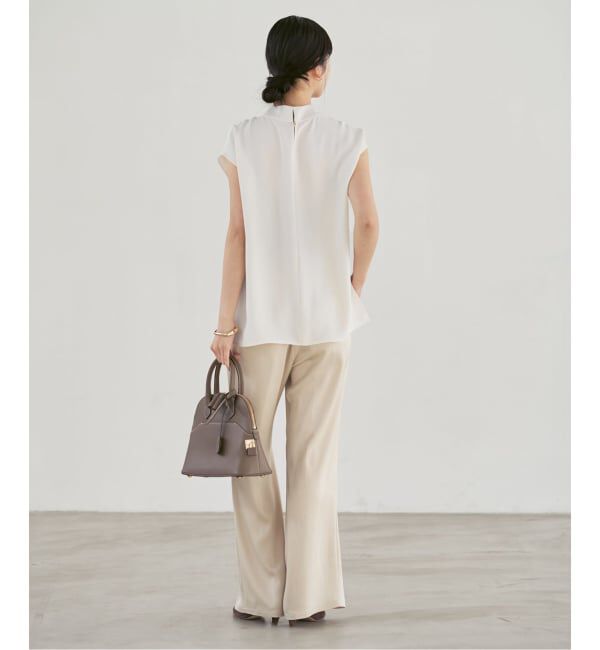 NOBLE「《追加予約》ボウタイライクノースリブラウス」|シャツ・ブラウス|