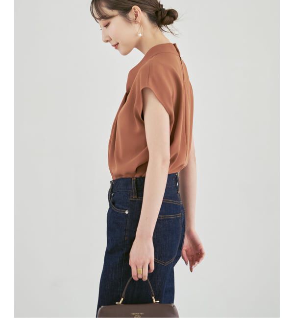 NOBLE「《追加予約》ボウタイライクノースリブラウス」|シャツ・ブラウス|