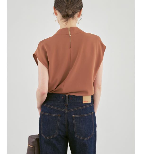 NOBLE「《追加予約》ボウタイライクノースリブラウス」|シャツ・ブラウス|