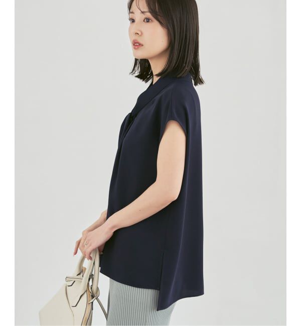 NOBLE「《追加予約》ボウタイライクノースリブラウス」|シャツ・ブラウス|