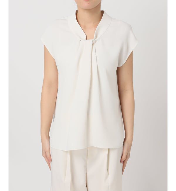 NOBLE「《追加予約》ボウタイライクノースリブラウス」|シャツ・ブラウス|