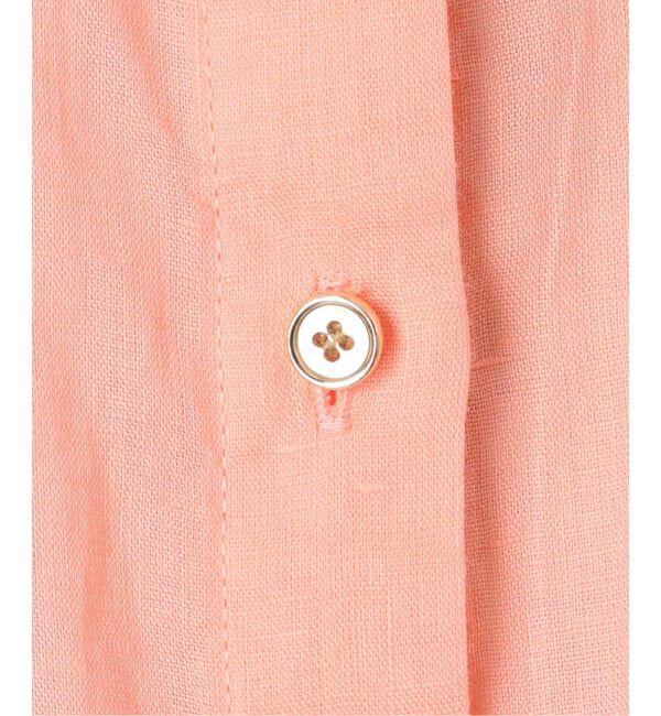 Spick and Span「《ゆったりサイズ》追加予約 80リネンカシュクール ビッグシャツ」|シャツ・ブラウス|