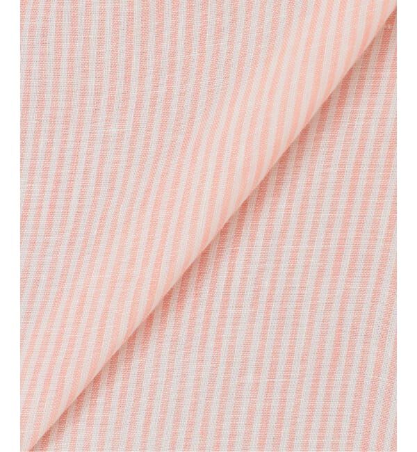 Spick and Span「《ゆったりサイズ》追加予約 80リネンカシュクール ビッグシャツ」|シャツ・ブラウス|