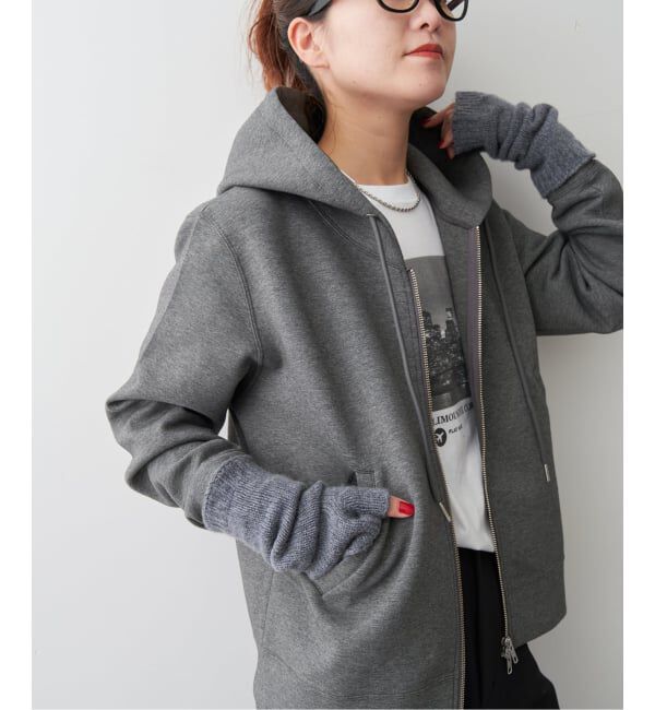 Spick and Span「《新色有り / 追加》ストレッチジップフードパーカー」|パーカー|