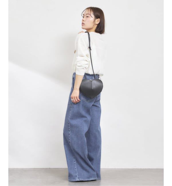 U by SPICK&SPAN「SOMETHING / サムシング LISA LACE UP WIDE」|デニム|