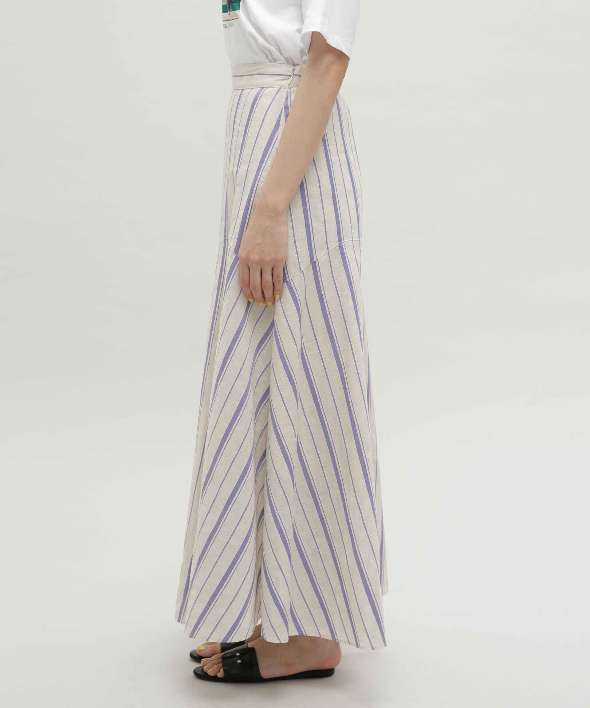 nano･universe「LB.03/リネンブレンドフレアーマキシスカート」|スカート|