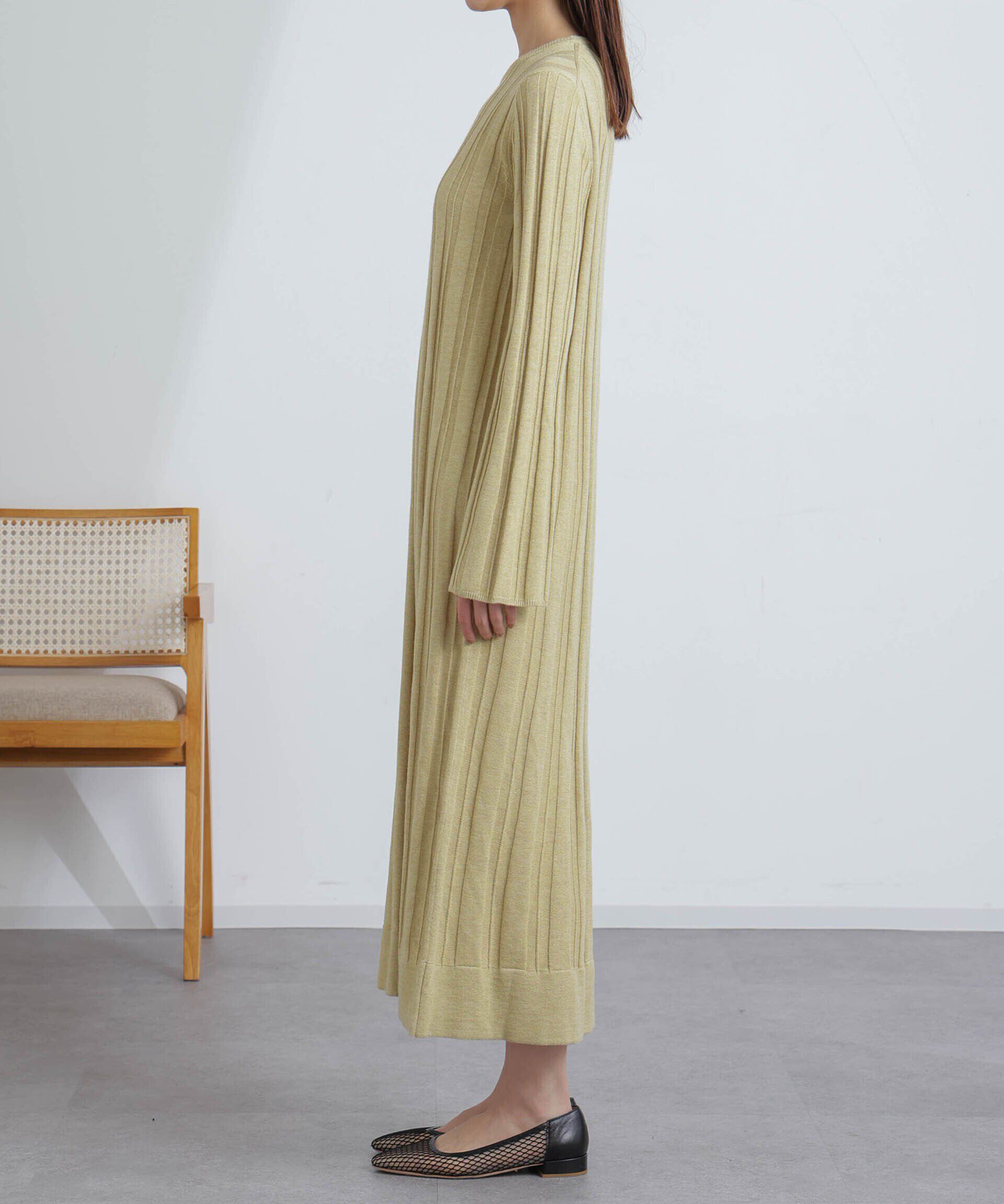 nano･universe「ワイドリブラメニットワンピース」|ワンピース|