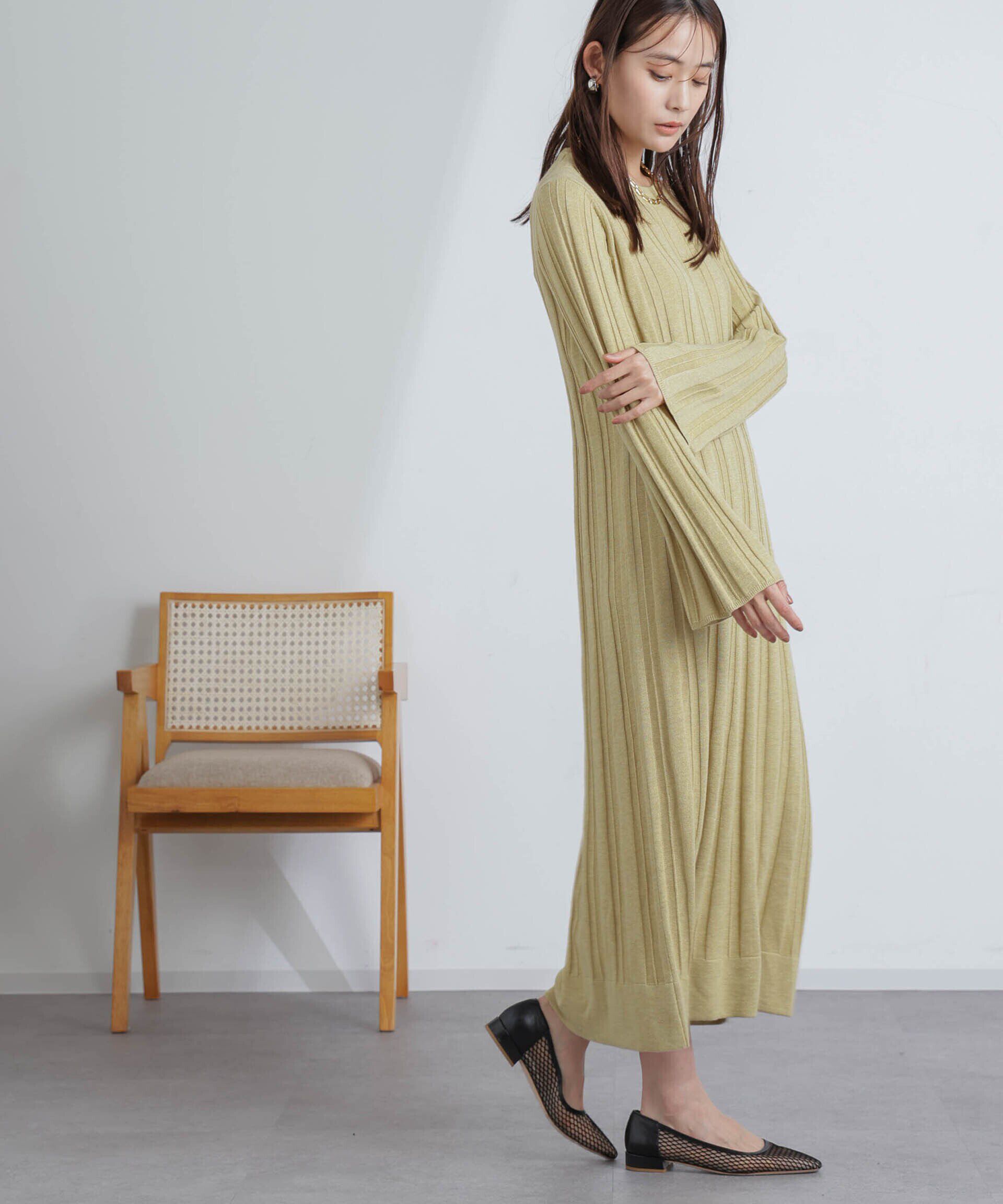 nano･universe「ワイドリブラメニットワンピース」|ワンピース|