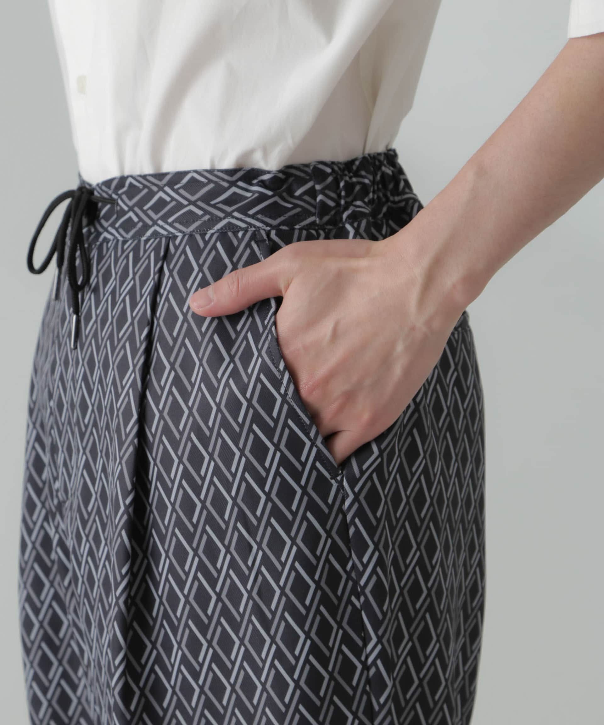 nano･universe「パターンイージーワイドパンツ(セットアップ可)」|チノ|