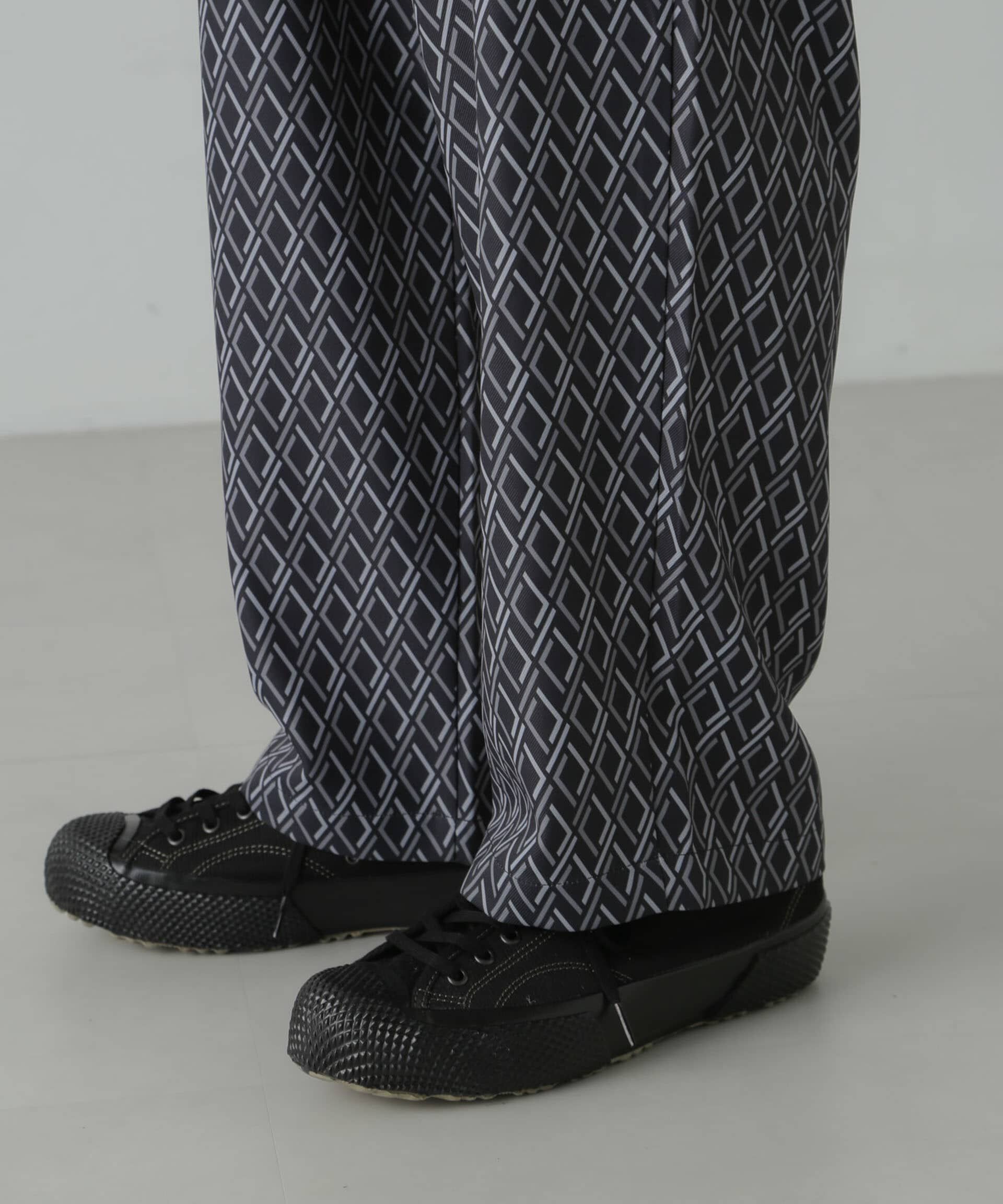 nano･universe「パターンイージーワイドパンツ(セットアップ可)」|チノ|