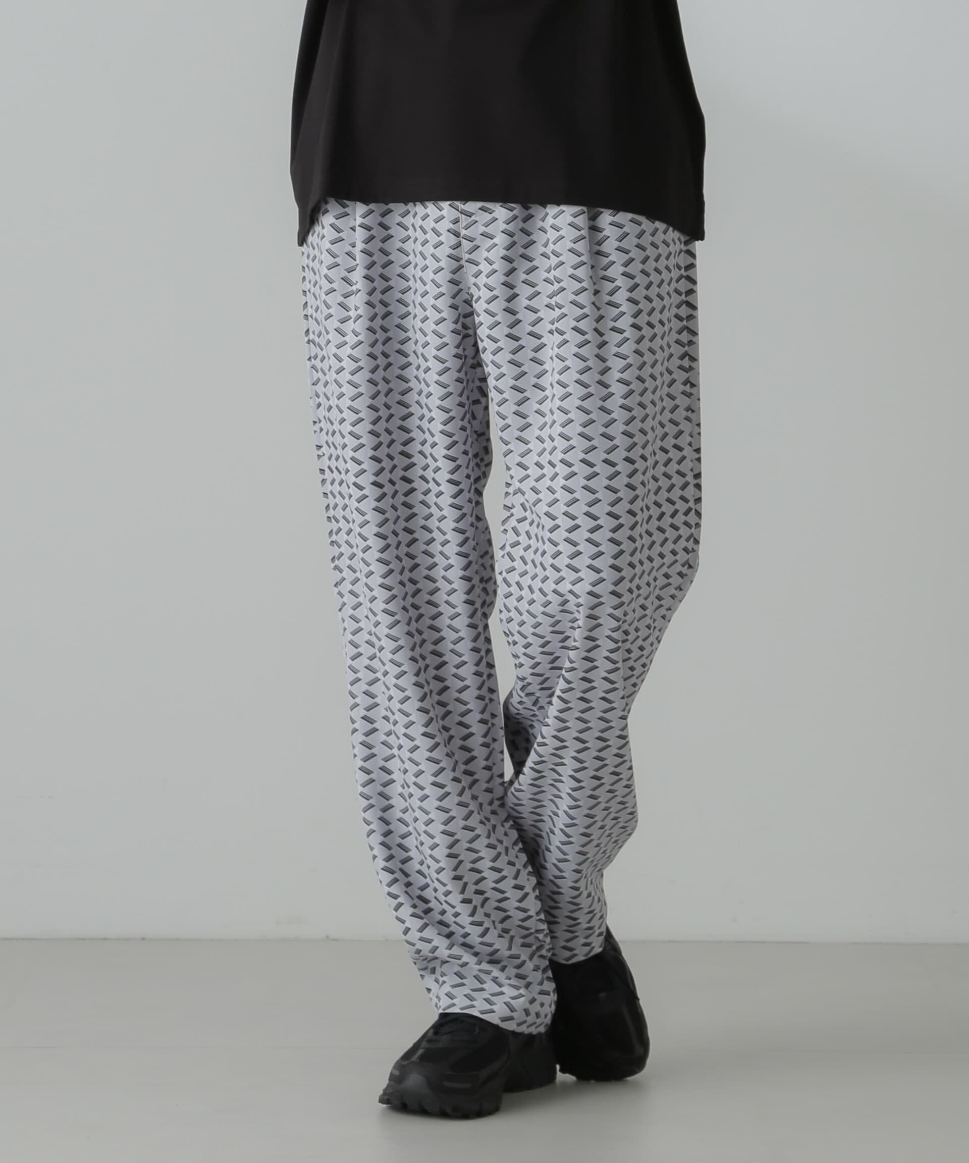 nano･universe「パターンイージーワイドパンツ(セットアップ可)」|チノ|