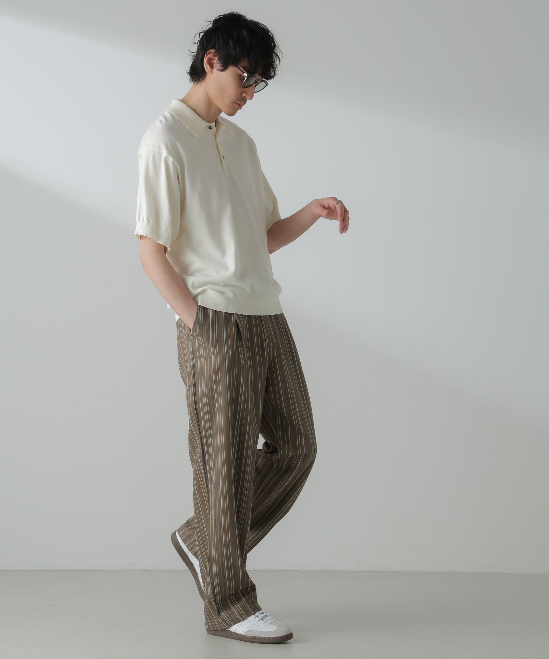 nano･universe「パターンイージーワイドパンツ(セットアップ可)」|チノ|