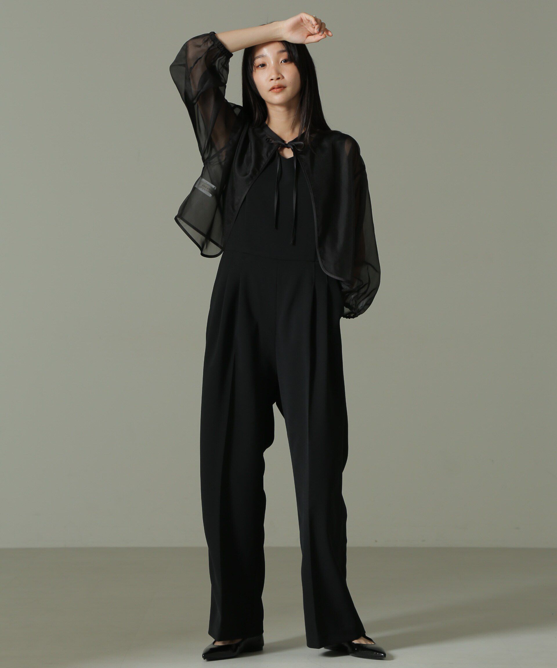 nano･universe「オーガンジーボレロ＆オールインワンセットパンツ」|ワンピース|