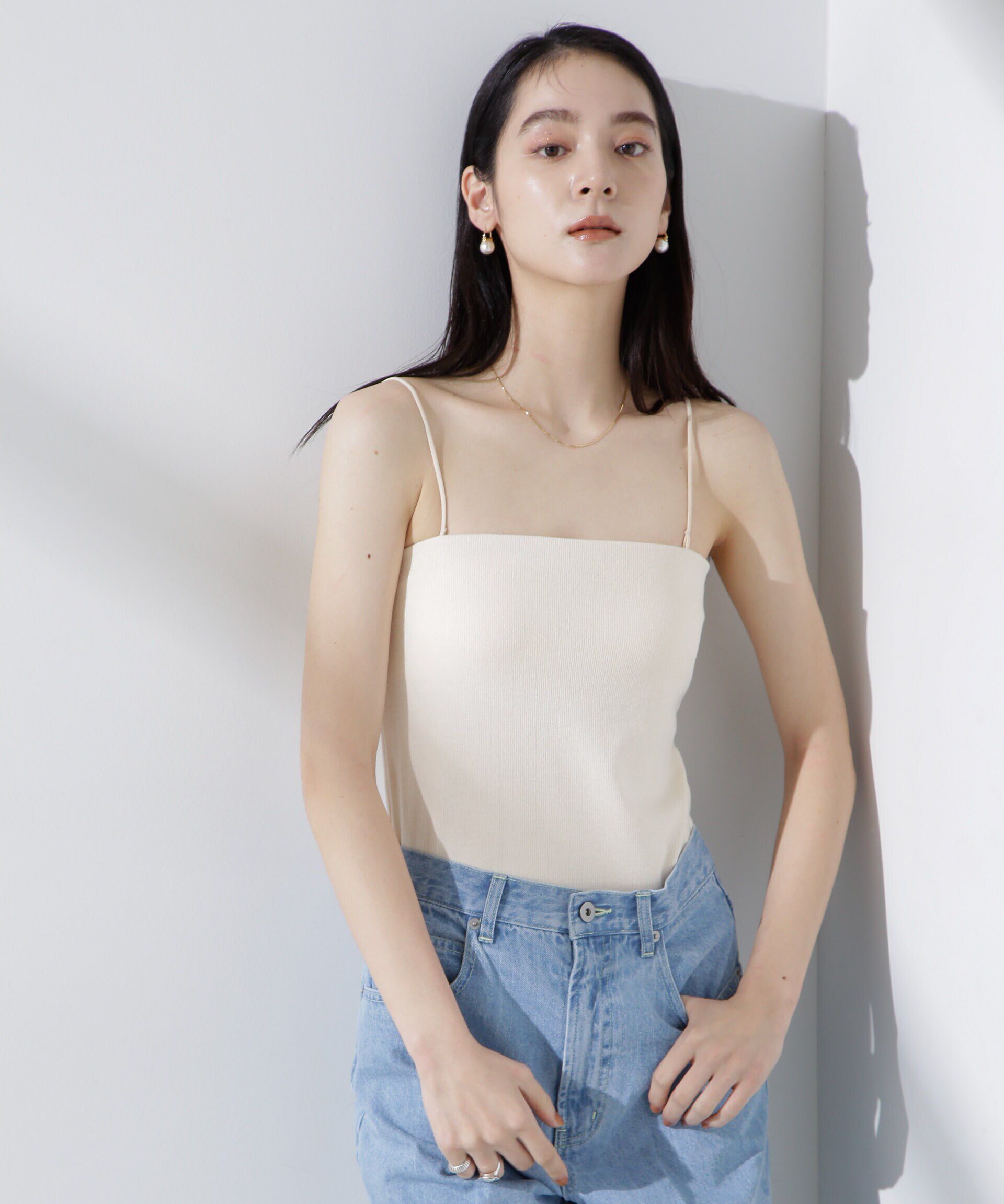 nano･universe「カップ付き2wayキャミベアトップ」|Tシャツ・カットソー|