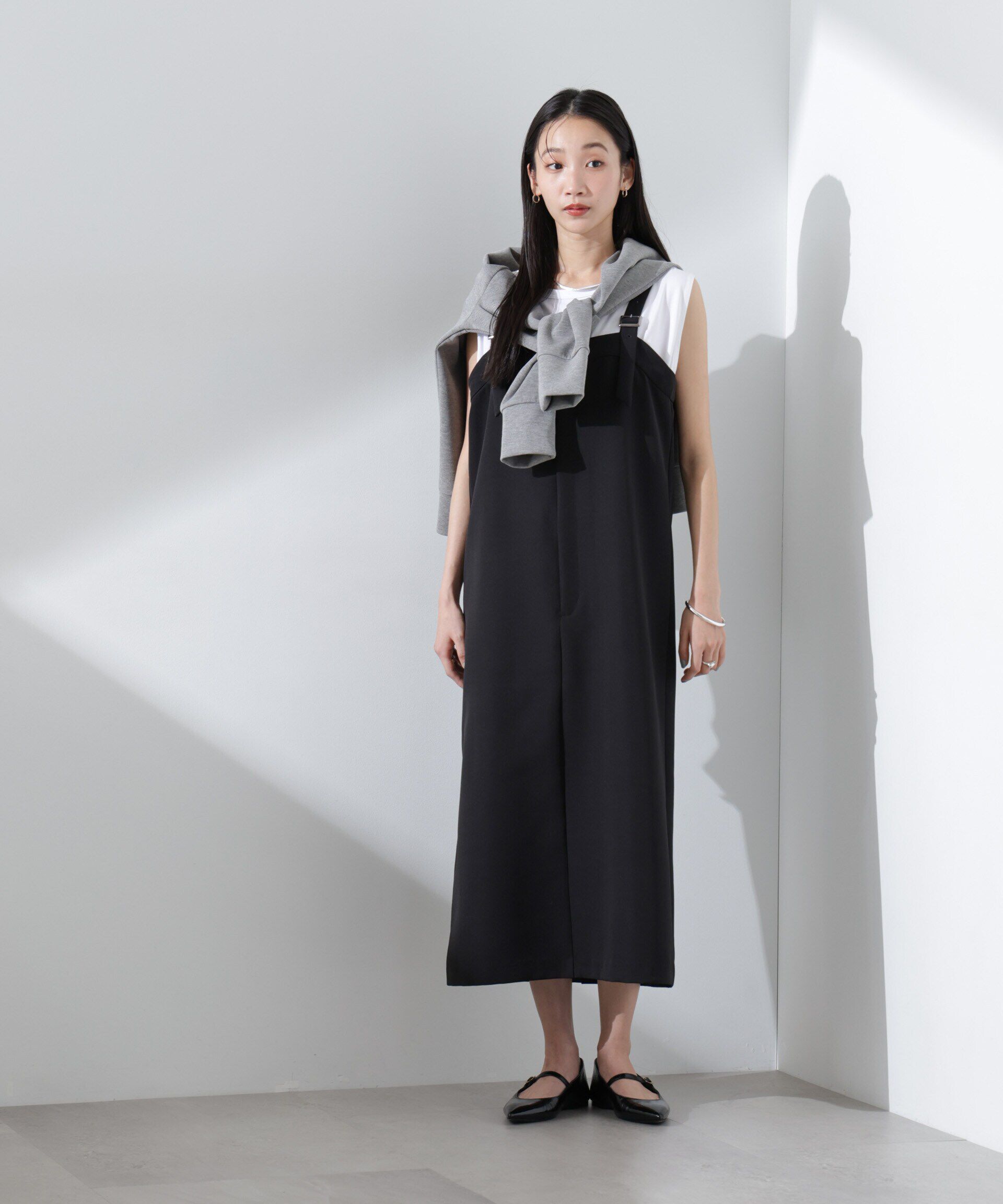 nano･universe「ベルトストラップワンピース」|ワンピース|ブラック