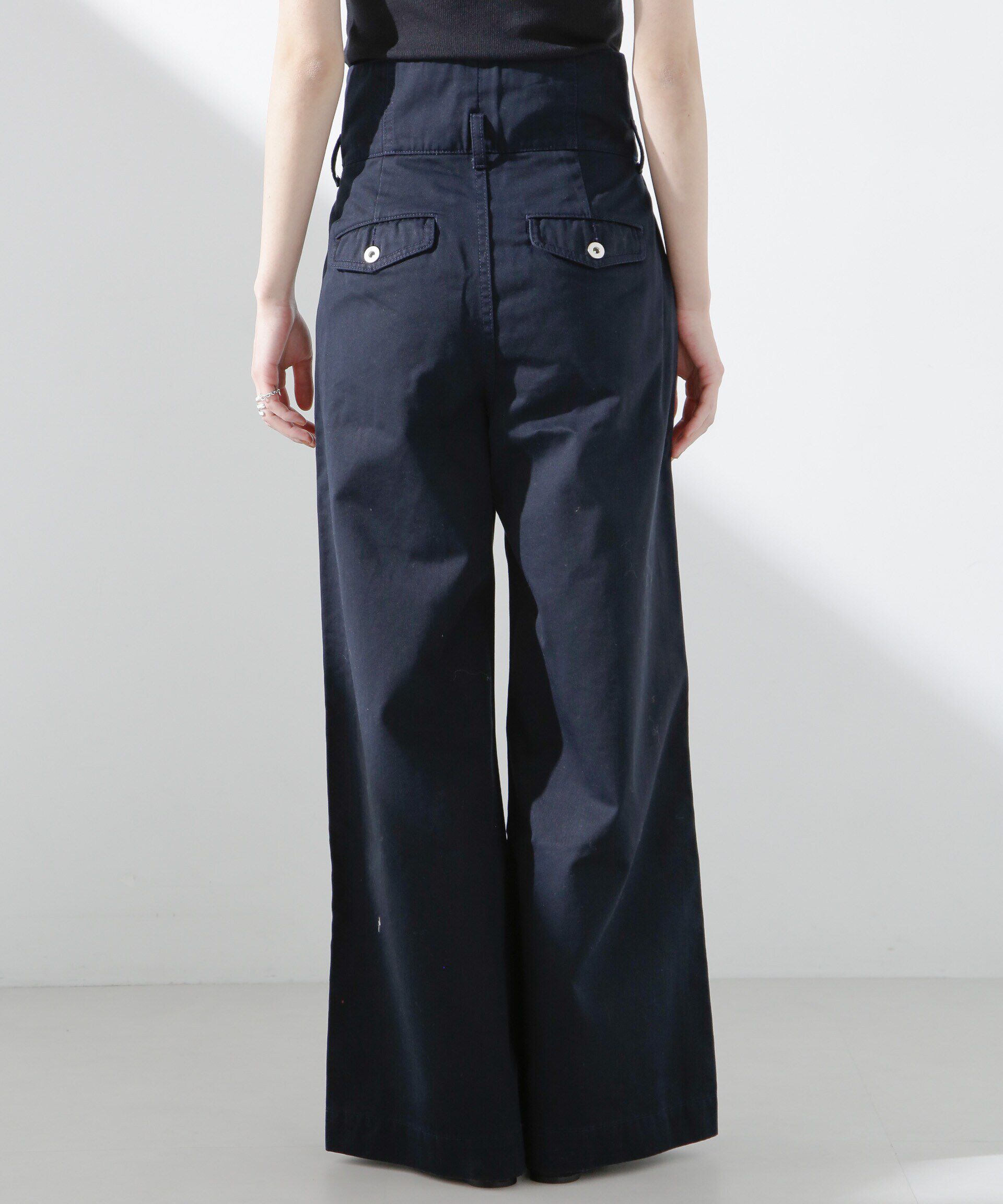 nano･universe「コルセットバギーチノパンツ」|チノ|