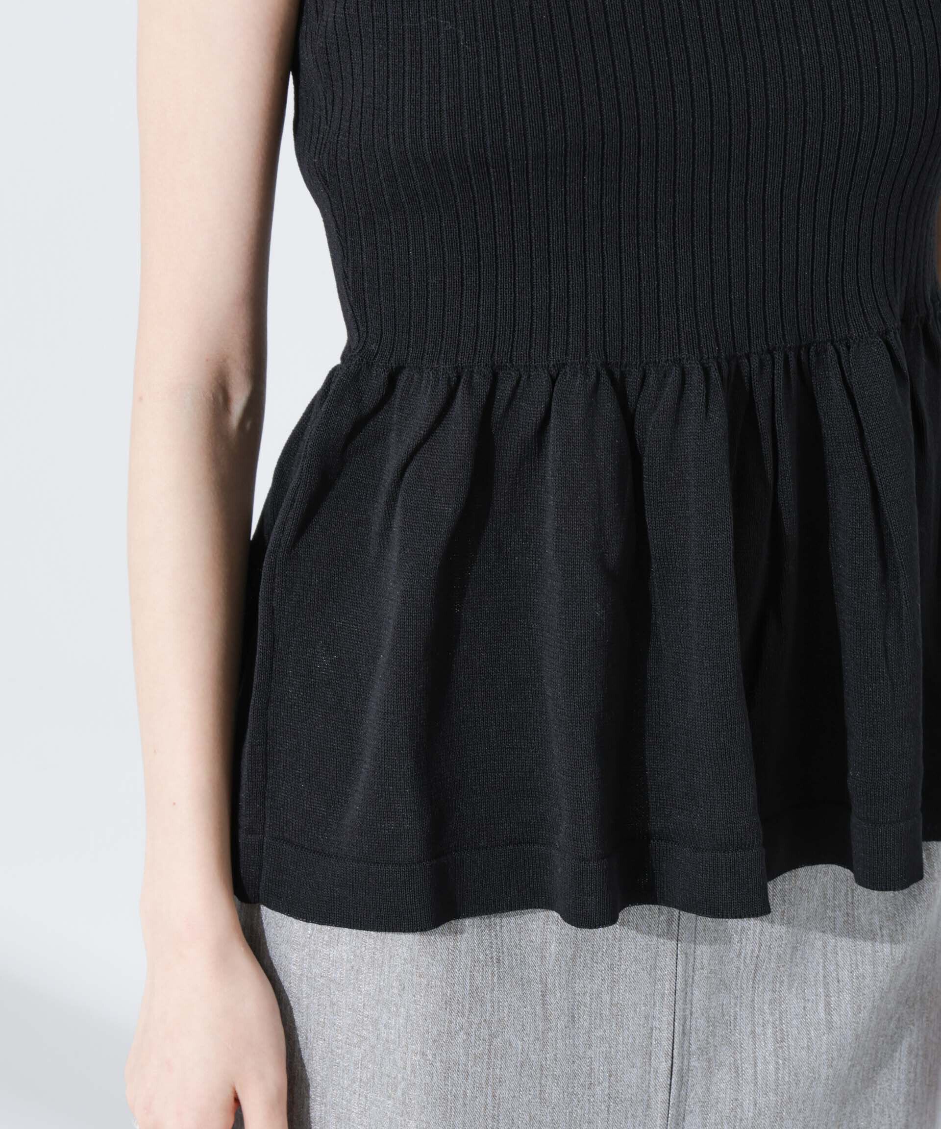 nano･universe「ペプラムキャミソール＋ボレロセット」|ニット・セーター|