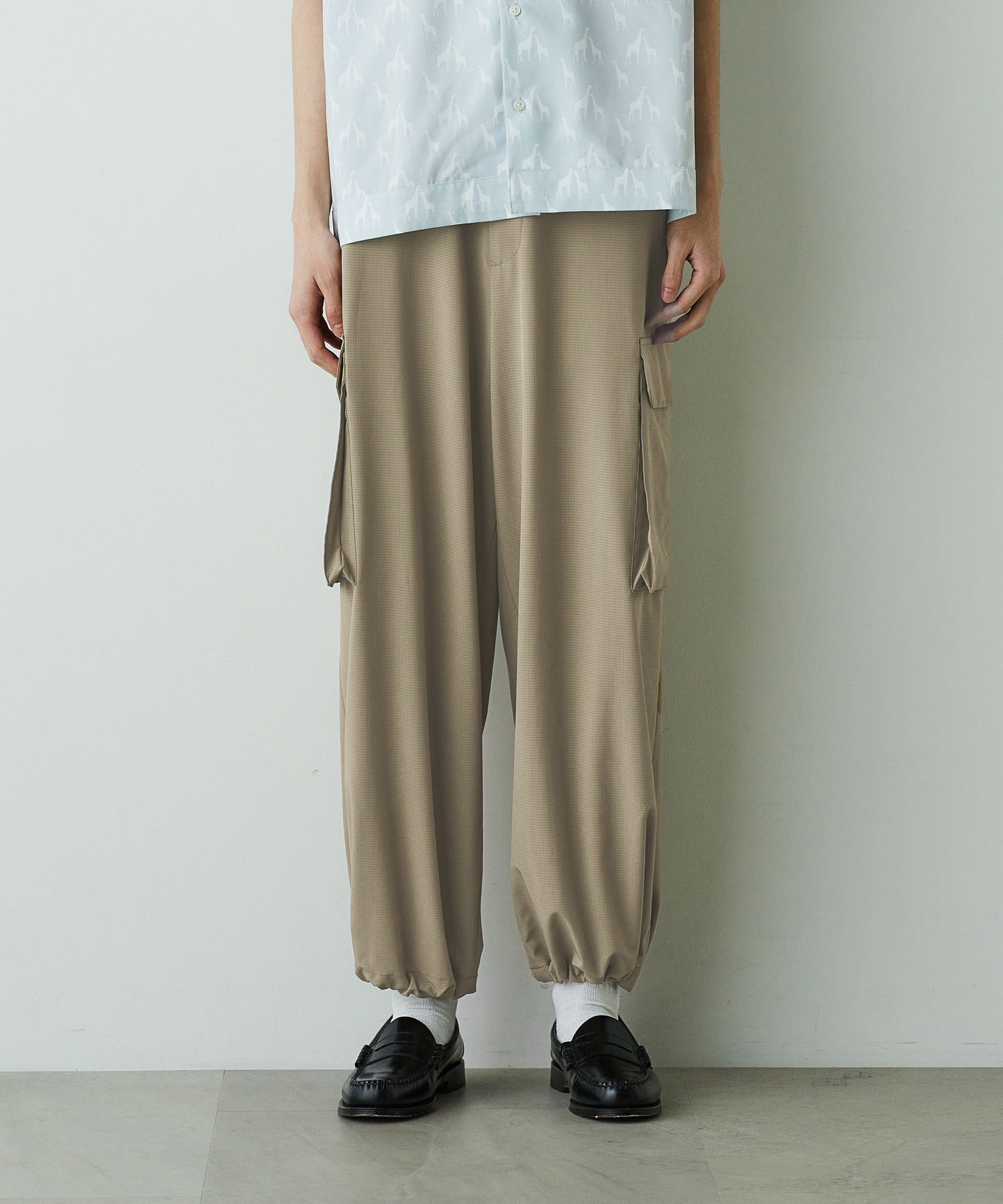 nano･universe「「HOTEL PALACE」オテルパラス アスレチックテックミリタリーパンツ」|チノ|