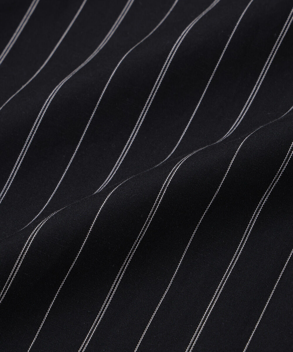 nano･universe「リネンブレンドピンストライプワイドカラーシャツ（セットアップ可)」|シャツ・ブラウス|