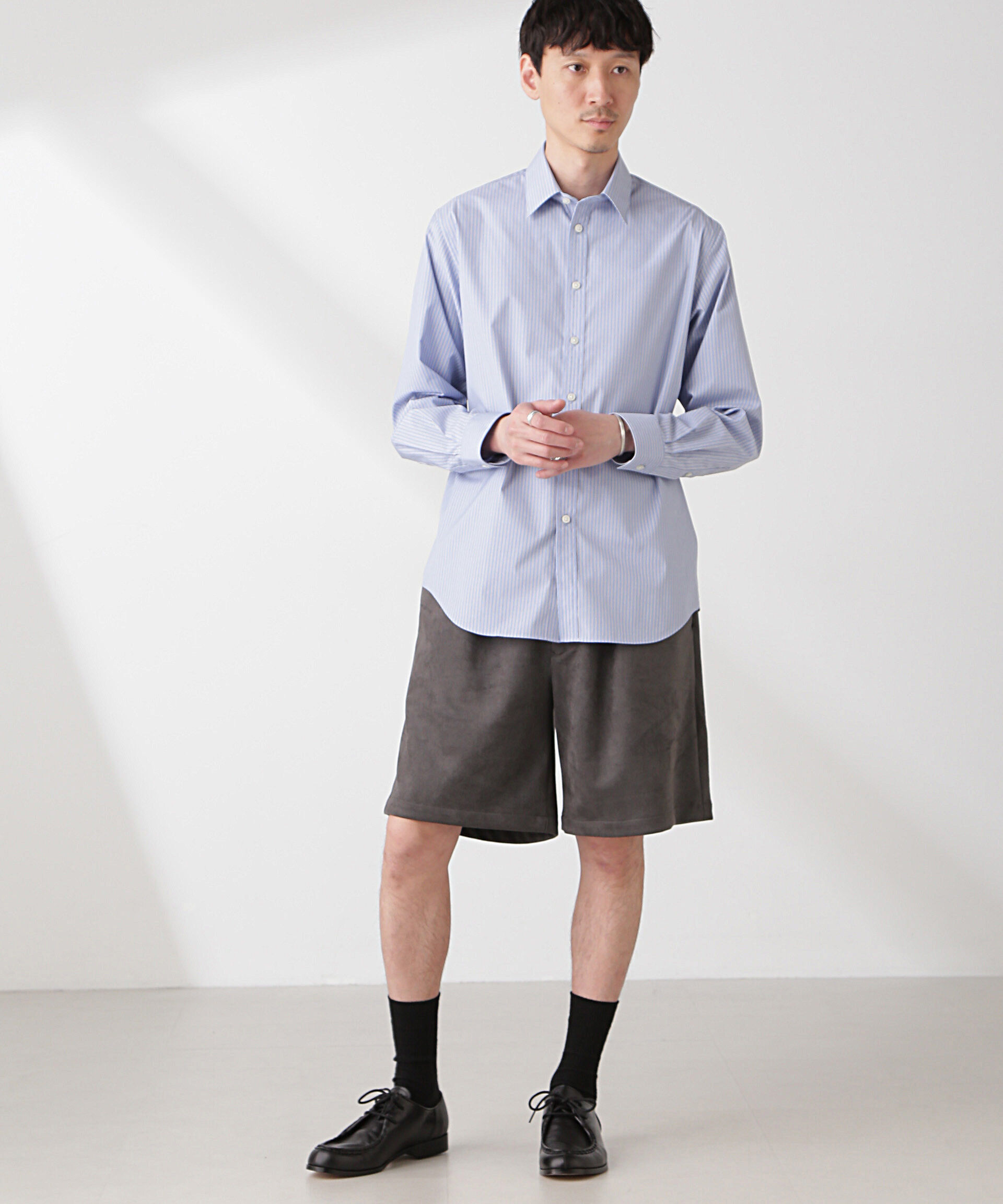 nano･universe「フェイクスエード イージーショートパンツ」|チノ|