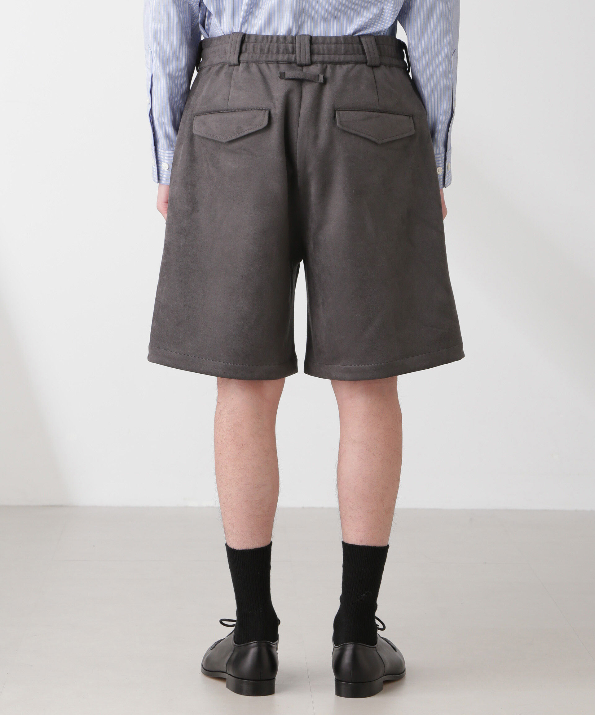 nano･universe「フェイクスエード イージーショートパンツ」|チノ|