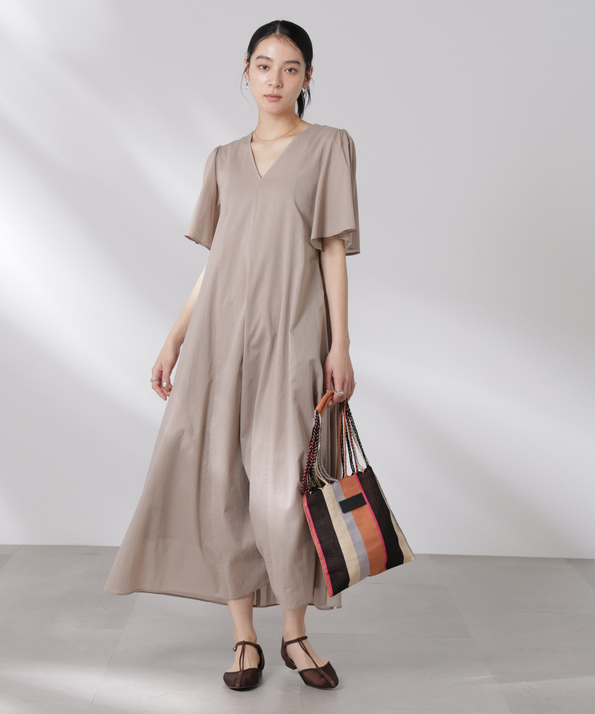 nano･universe「made in india コットンフレアワンピース」|ワンピース|