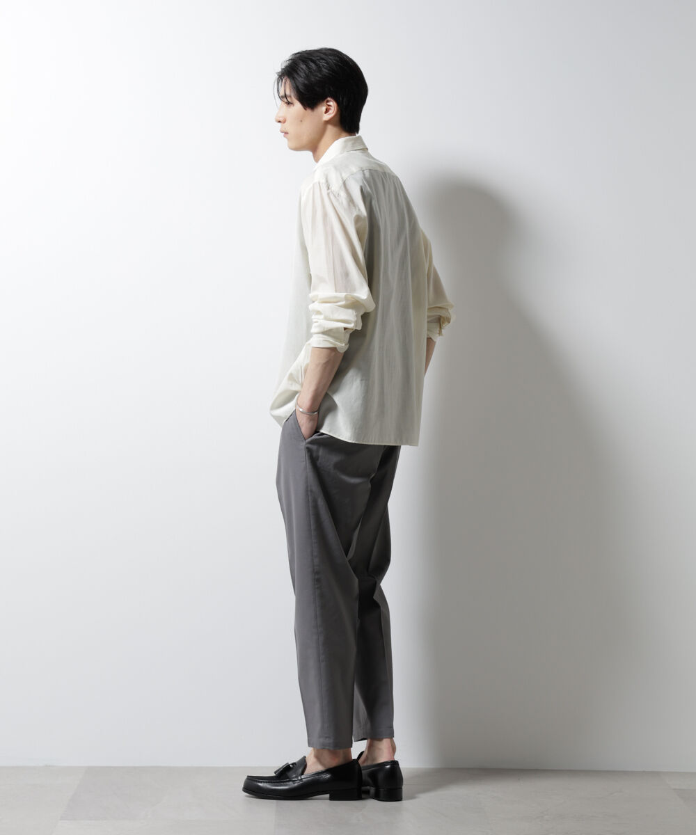 nano･universe「サイドシャーリング リネンパンツ」|チノ|