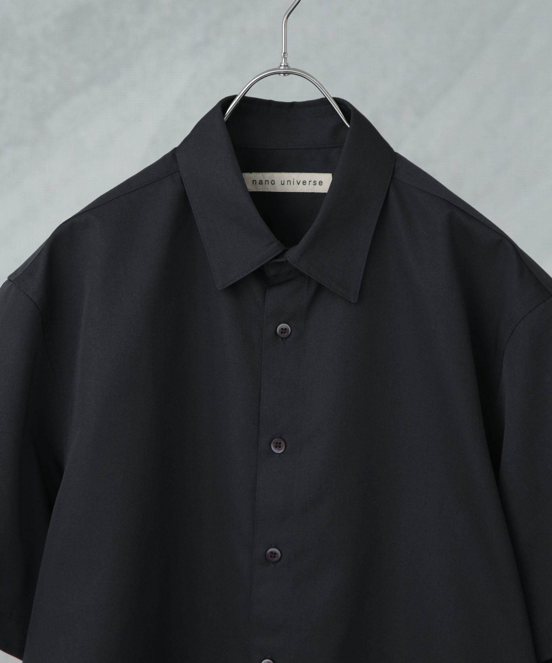 nano･universe「スタンダードレギュラーカラーシャツ/半袖」|シャツ・ブラウス|