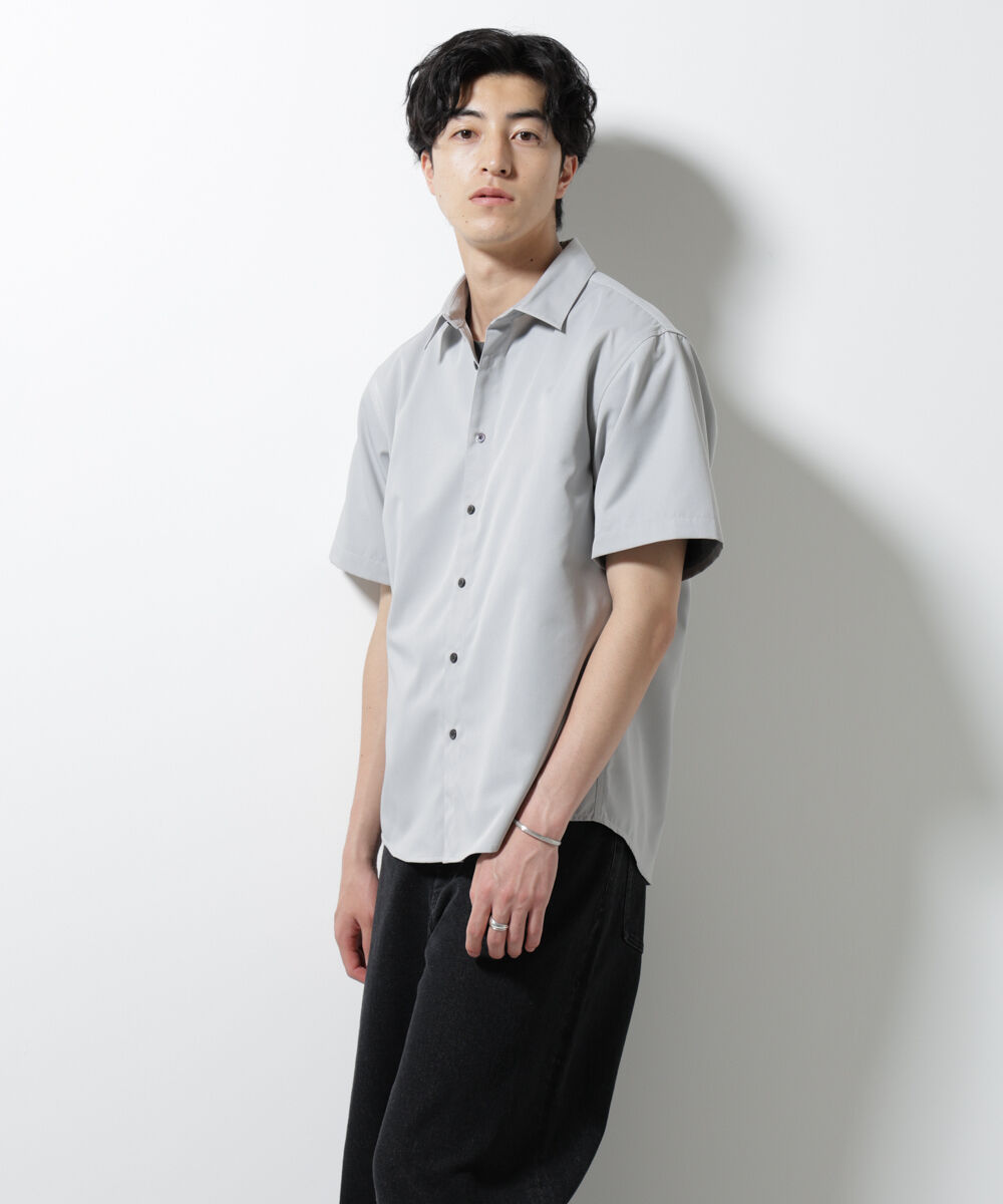 nano･universe「スタンダードレギュラーカラーシャツ/半袖」|シャツ・ブラウス|