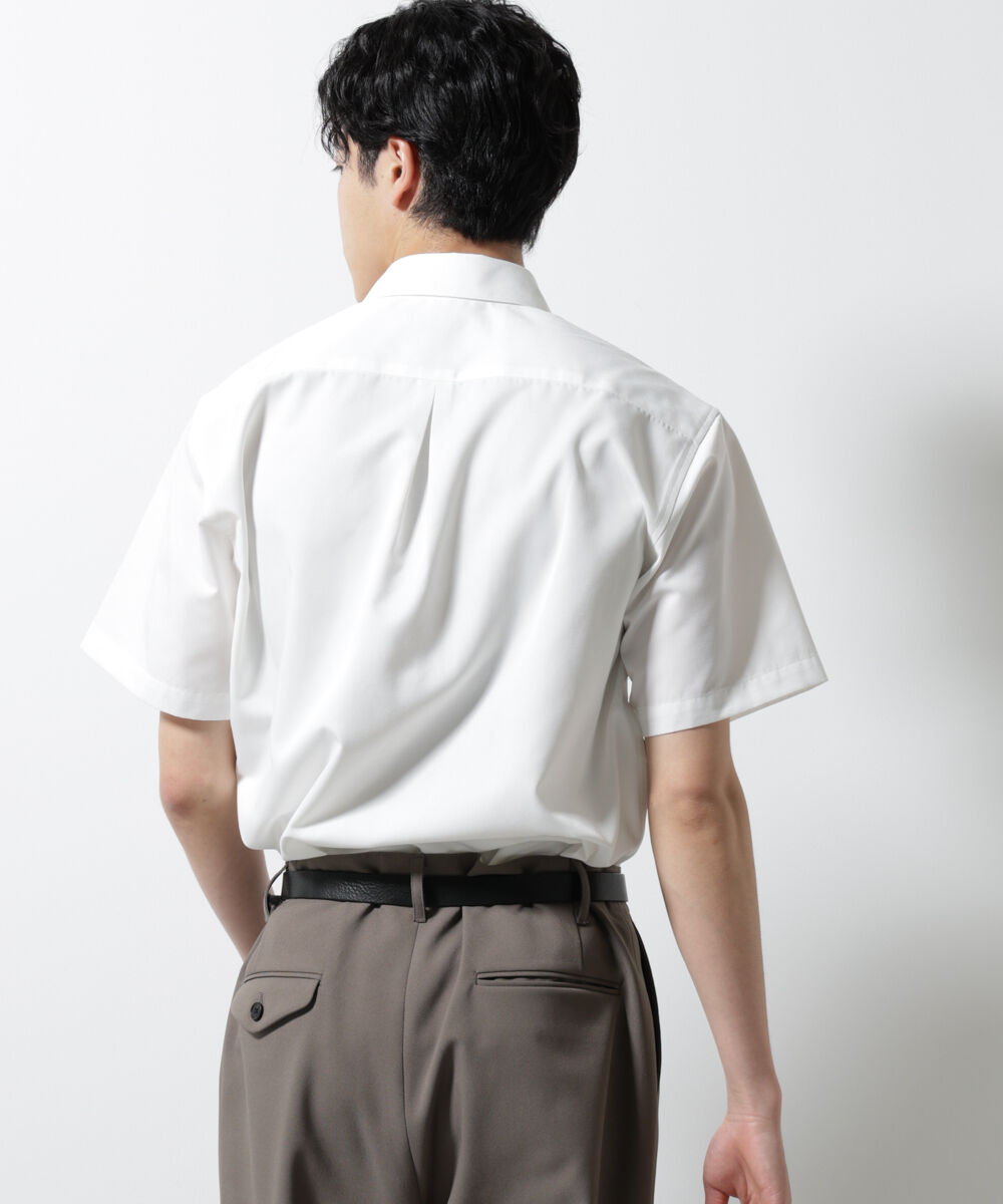 nano･universe「スタンダードレギュラーカラーシャツ/半袖」|シャツ・ブラウス|