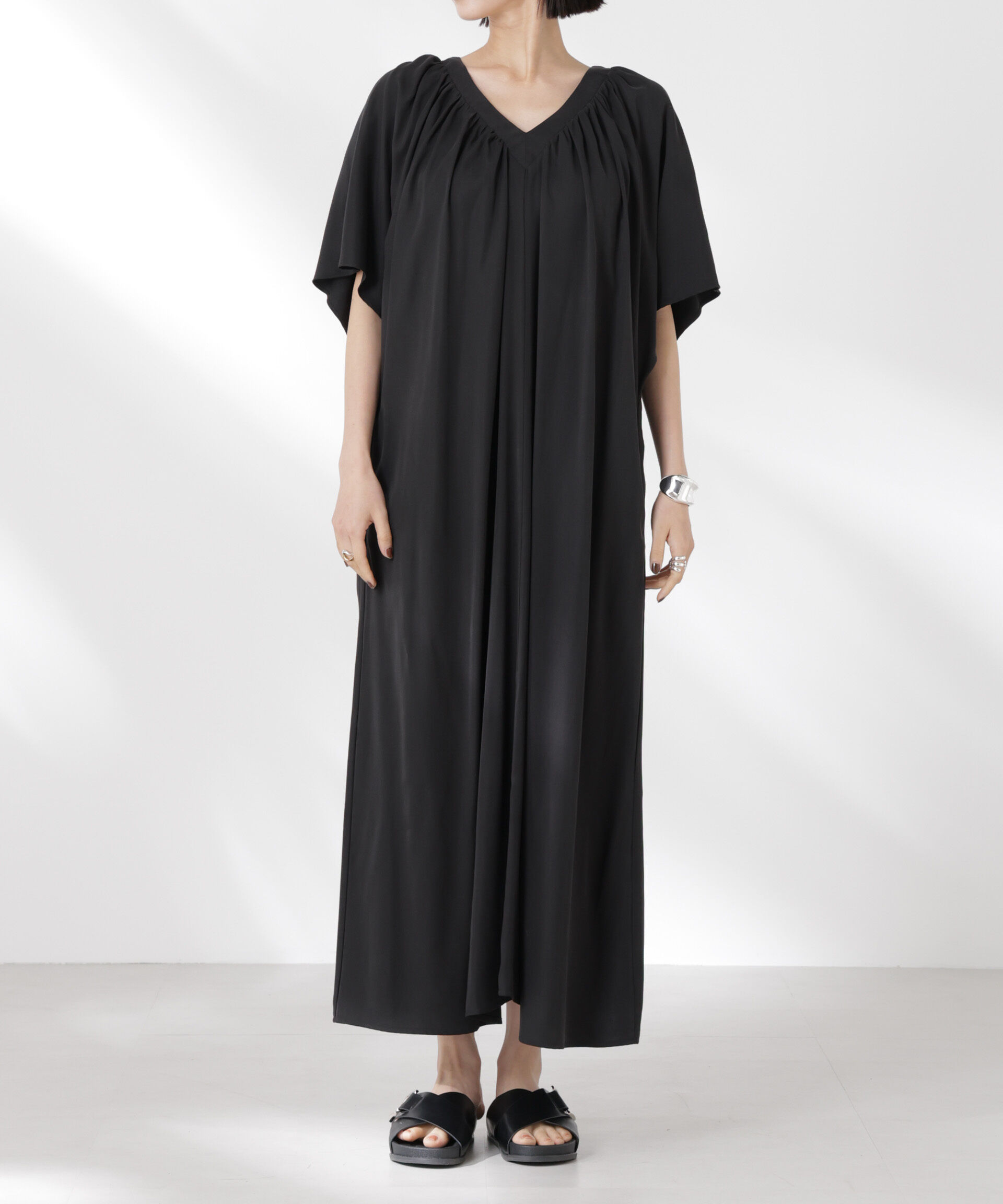 nano･universe「前後2wayボリュームギャザーワンピース」|ワンピース|