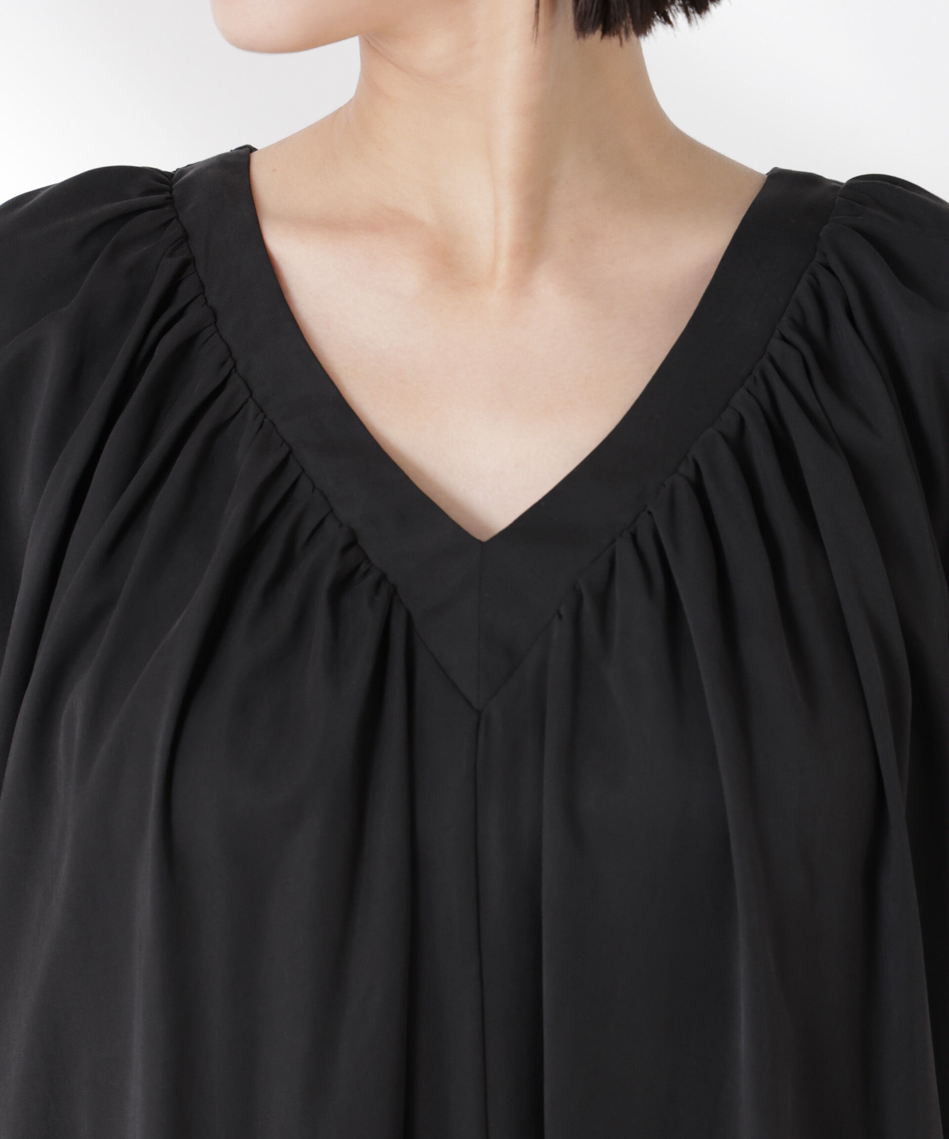 nano･universe「前後2wayボリュームギャザーワンピース」|ワンピース|