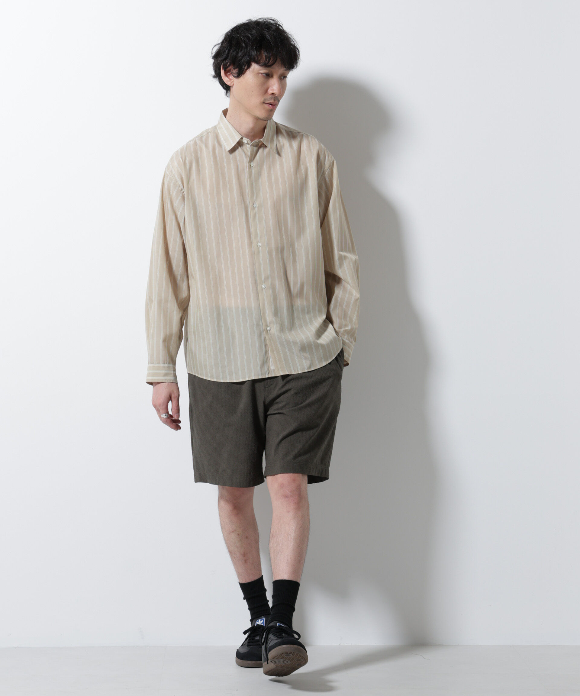 nano･universe「DotAir(R)サッカーストレッチイージーショートパンツ/吸水速乾」|チノ|