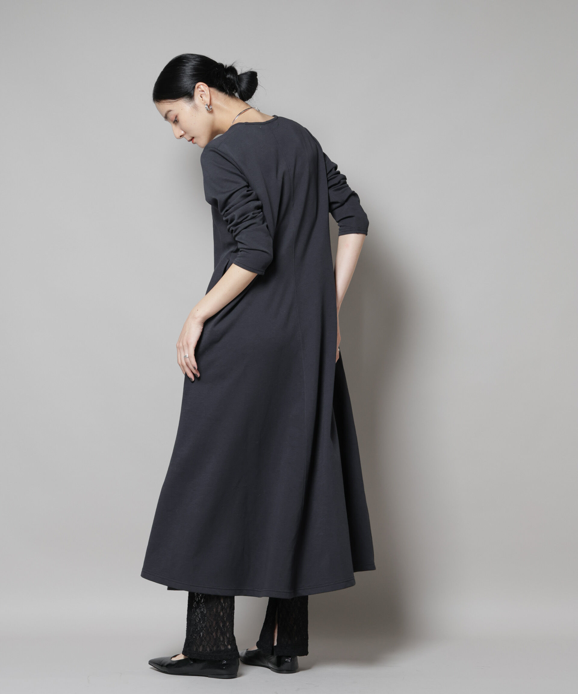 nano･universe「ライトコットンダンボールフレアワンピース」|ワンピース|