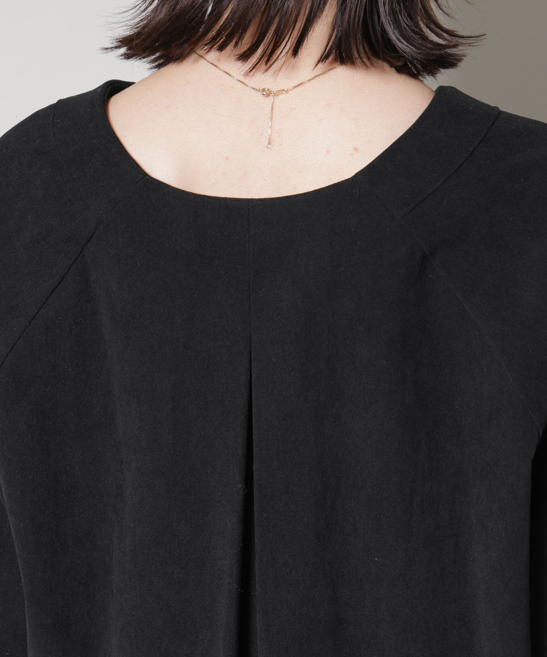 nano･universe「ストレッチ起毛スキッパープルオーバーブラウス(セットアップ可)」|シャツ・ブラウス|