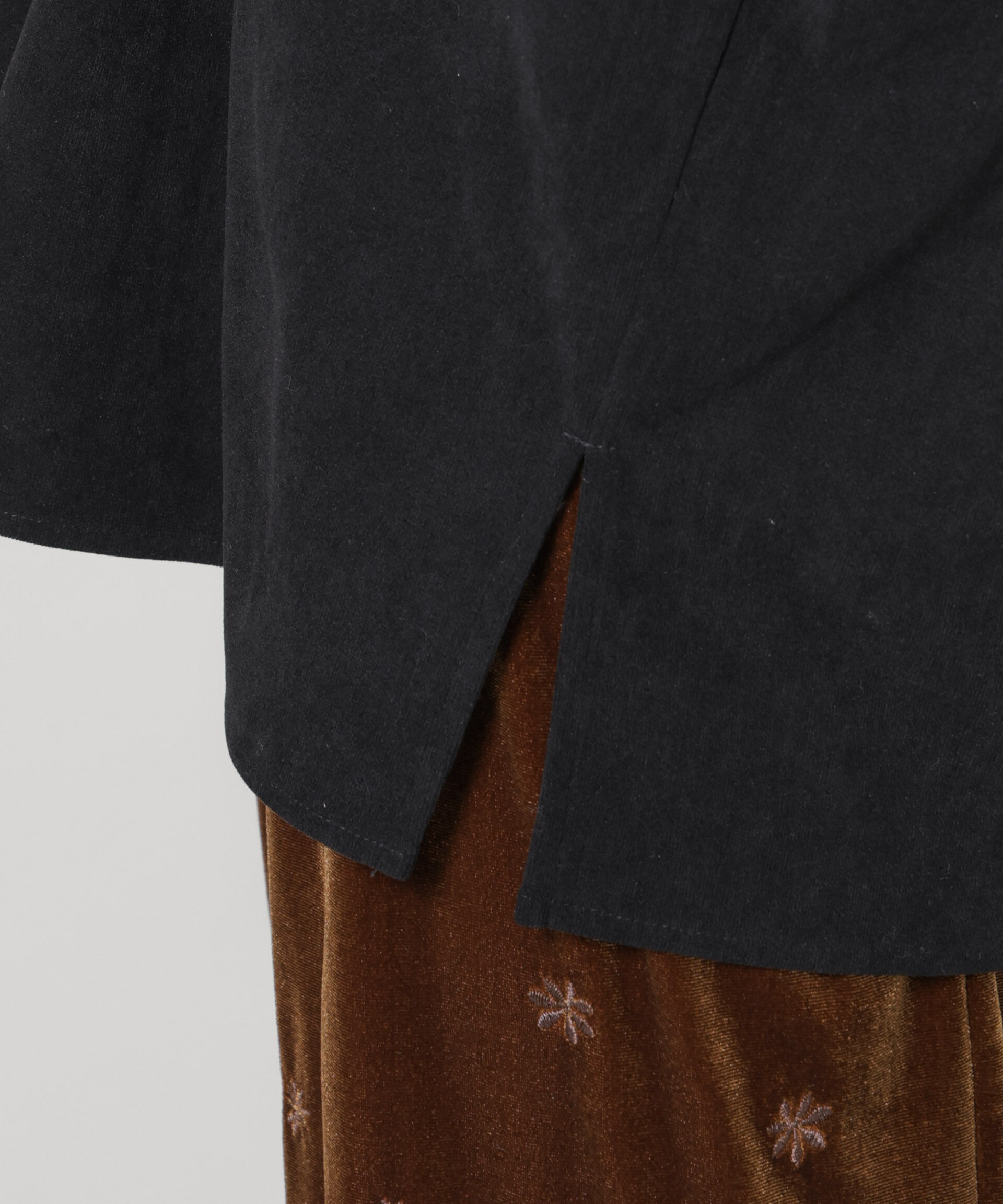 nano･universe「ストレッチ起毛スキッパープルオーバーブラウス(セットアップ可)」|シャツ・ブラウス|