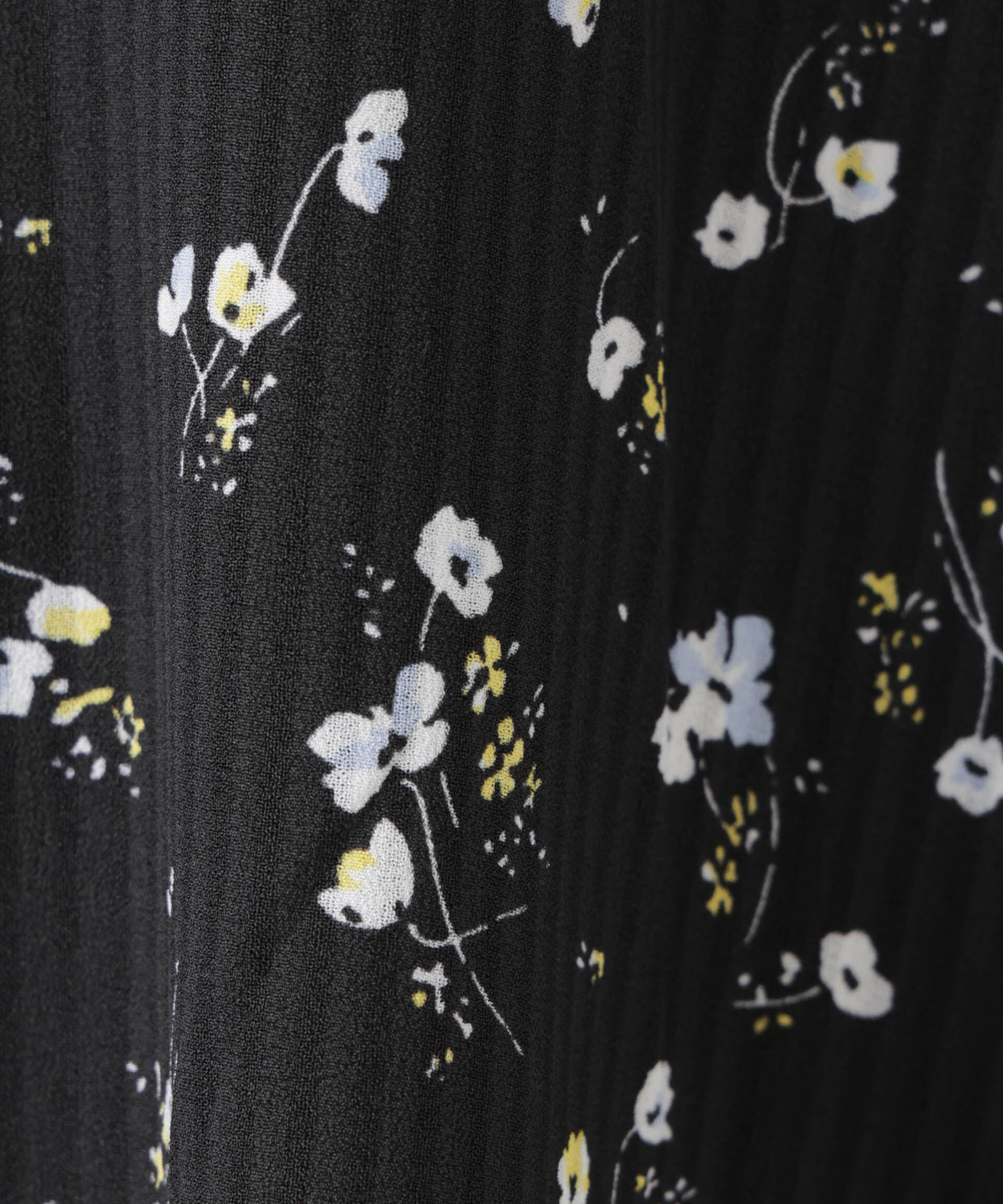 nano･universe「フラワープリントスタンドフリルブラウス(セットアップ可)」|シャツ・ブラウス|